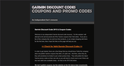 Desktop Screenshot of garmindiscountcodes.com