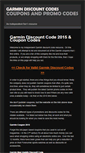 Mobile Screenshot of garmindiscountcodes.com